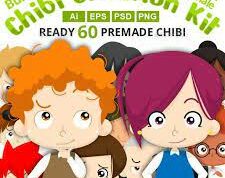 Chibi Character Creation Kit Bundle