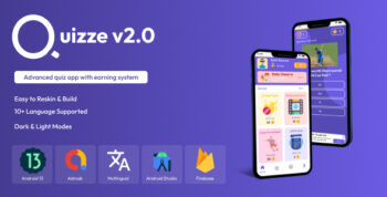 Quizze | Android Quiz App |Android Gaming App | Android Studio Full App + Admin Panel