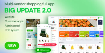 SundayMart - All-in-One Grocery Multivendor eCommerce (Web, Admin, User, Vendor, and Delivery)