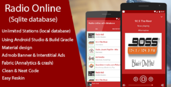 Online Radio – Streaming App with SQLite database