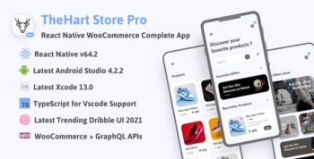 TheHart Store Pro WooCommerce | React Native Ecommerce Complete App 1.1