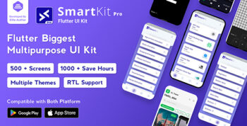 SmartKit Pro – Flutter Biggest UI Kit | Flutter 3.0 UI kit | Ready to Use 2.0.7