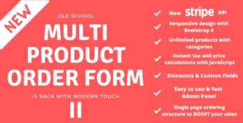 Multi Product Order Form 2 23 May 2022