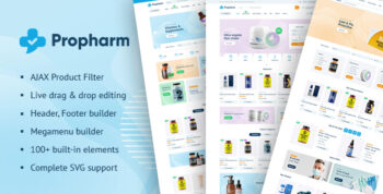 Propharm – Pharmacy & Medical WordPress WooCommerce Theme 2.9