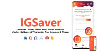 IGSaver - Threads, Videos, Images & Audios Downloader | ADMOB, FAN, APPLOVIN, FIREBASE, ONESIGNAL