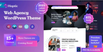 Haptic - Web Design Agency WordPress Theme 1.8.5