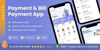2 App Template| Online Bill Payment App| Recharge App| Booking App| IONIC Wallet App| Payes