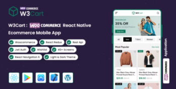 W3Cart | WordPress WooCommerce React Native Mobile Application 2.0